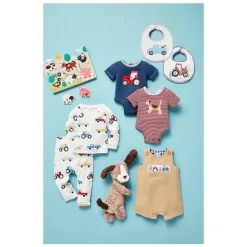 Mud Pie - 2Pk Baby Boy Tractor Set