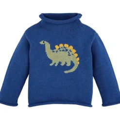 Mud Pie - Suéter infantil Dino Rollneck, 12 a 18 meses