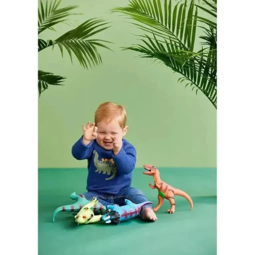 Mud Pie - Suéter infantil Dino Rollneck, 12 a 18 meses