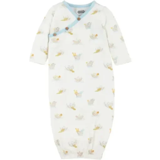 Mud Pie - Vestido de bambu em malha Baby Noah's Ark, 0/3M