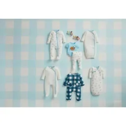 Mud Pie - Vestido de bambu em malha Baby Noah's Ark, 0/3M