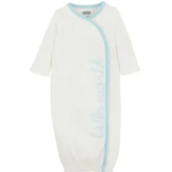 Mud Pie - Vestido Hello World Azul, 0/3M