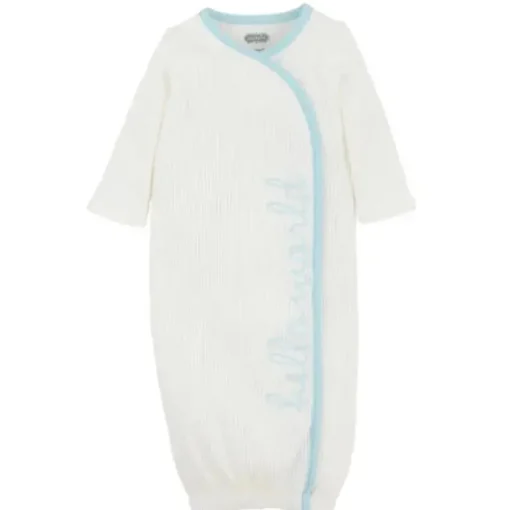 Mud Pie - Vestido Hello World Azul, 0/3M