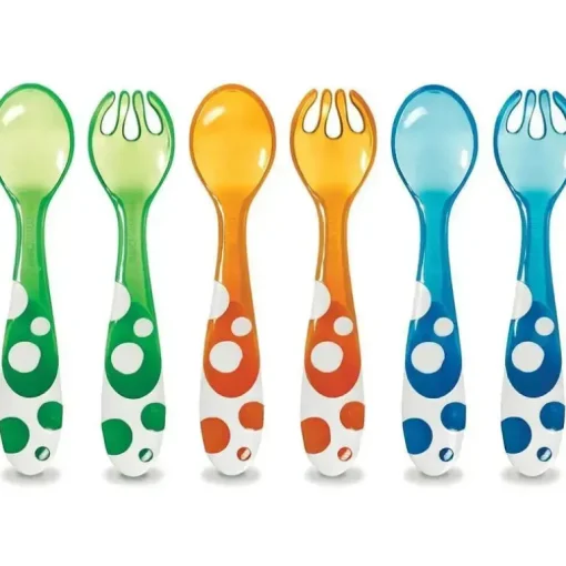 Multi Garfos e Colher Munchkin, Pacote com 6
