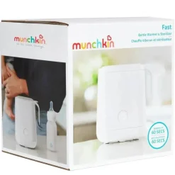 Munchkin - Aquecedor e esterilizador rápido de mamadeiras, preserva nutrientes