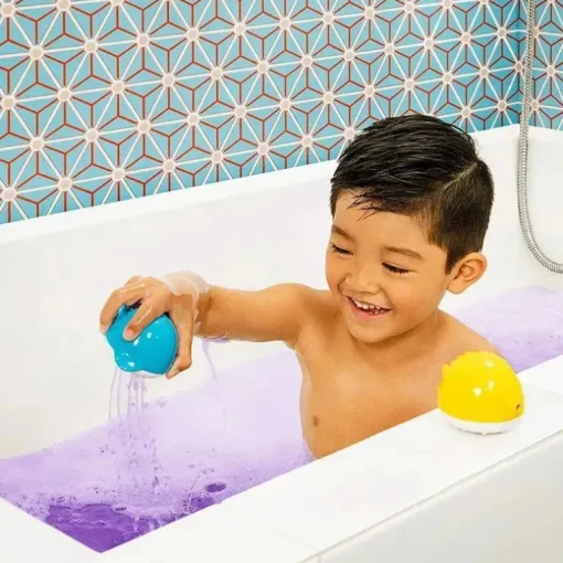 Munchkin - Bombas de banho Color Buddies e 2 dispensadores de brinquedos