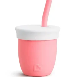 Munchkin - C'est Silicone! Taça de treino com palha, coral