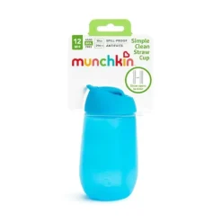 Munchkin - Copo Simples de Palha Limpa de 10 Oz - Azul