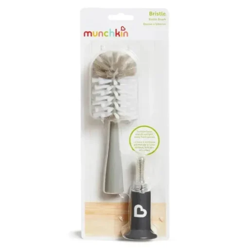Munchkin - escova de cerdas para garrafas, design moderno, cores sortidas