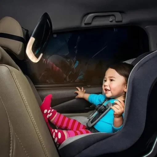 Munchkin - Espelho de carro ajustável Night Light Pivot Baby in-Sight