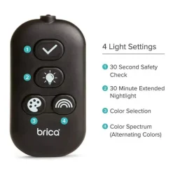 Munchkin - Espelho de carro ajustável Night Light Pivot Baby in-Sight