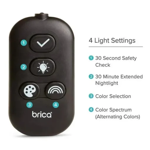 Munchkin - Espelho de carro ajustável Night Light Pivot Baby in-Sight