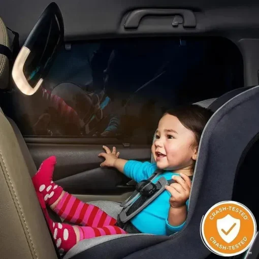 Munchkin - Espelho de carro ajustável Night Light Pivot Baby in-Sight