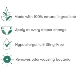 Munchkin - HYP03 No Rub Daily Spray para assaduras com hipocloro, premiado 100% natural, 600 sprays