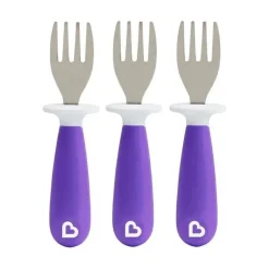Munchkin - Levante 3Pk Garfos de Criança, Roxo