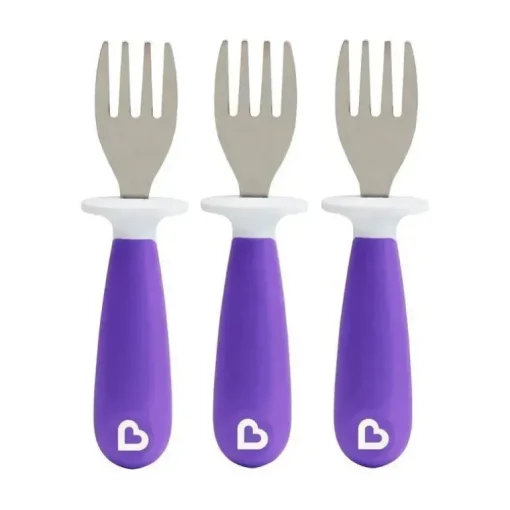 Munchkin - Levante 3Pk Garfos de Criança, Roxo