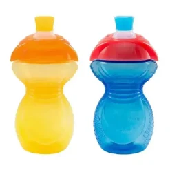 Munchkin 9 oz copo com canudinho à prova de mordidas, cores podem variar