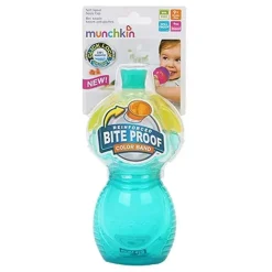 Munchkin 9 oz copo com canudinho à prova de mordidas, cores podem variar