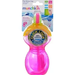 Munchkin Click Lock Flip Straw Cup, 9 oz. 1Pk (Variedade)