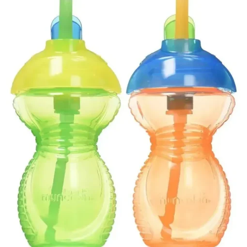 Munchkin Click Lock Flip Straw 2-Pack, 9 oz. As Cores Podem Variar