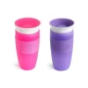 Munchkin Miracle 360 ​​Sippy Cup 14 onças, rosa ou roxo (cores sortidas) - 1 unidade