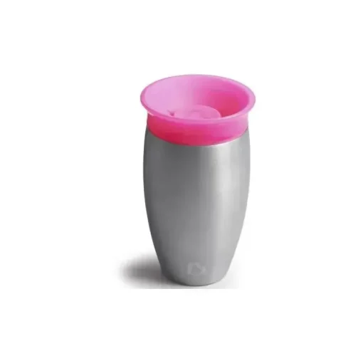Munchkin Miracle Aço Inoxidável 360 Graus Sippy Cup, 10 oz, Cores podem variar, 1-Pack