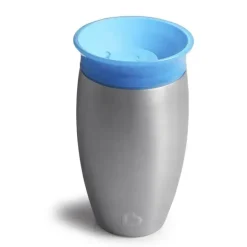 Munchkin Miracle Aço Inoxidável 360 Graus Sippy Cup, 10 oz, Cores podem variar, 1-Pack
