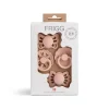 Mushie - a primeira chupeta do bebê Frigg? Conjunto, Pacote de 4 Coração Floral, Sem BPA, 0 a 6 Meses, Blush