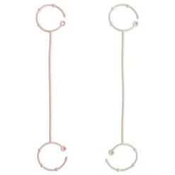 Mushie - Adjustable Silicone Strap 2-Pack, Blush/Shifiting Sand