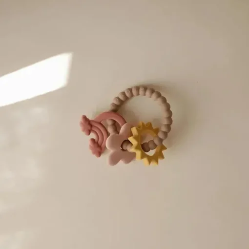 Mushie - Anel de dentição natural de silicone
