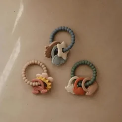 Mushie - Anel de dentição natural de silicone