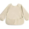 Mushie – Babador de bebê de manga comprida, tecido impermeável, ajuste ajustável para idades de 6 a 24 meses, neblina