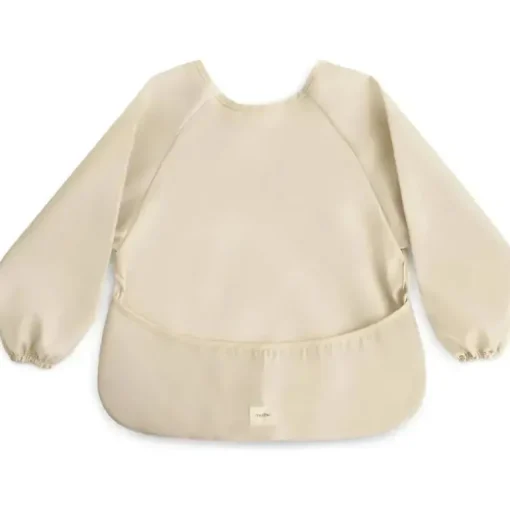Mushie – Babador de bebê de manga comprida, tecido impermeável, ajuste ajustável para idades de 6 a 24 meses, neblina