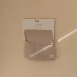 Mushie – Babador de bebê de manga comprida, tecido impermeável, ajuste ajustável para idades de 6 a 24 meses, neblina