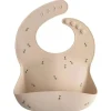 Mushie - babador de silicone para bebê, ajuste ajustável à prova d'água, abelhas