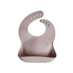 Mushie - Babete de silicone para bebê - Daisy