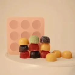 Mushie - Bandeja de silicone para freezer de comida para bebê com tampa, 9 xícaras de 1,5 onças, Tradewinds