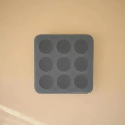 Mushie - Bandeja de silicone para freezer de comida para bebê com tampa, 9 xícaras de 1,5 onças, Tradewinds