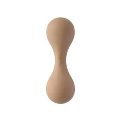 Mushie - Brinquedo chocalho de silicone para bebê, natural