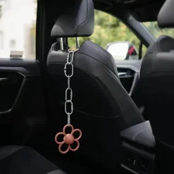 Mushie - Brinquedo de anéis de elo de corrente para bebê, contagem de 12, brinquedo de conexão para carrinho de carro multiuso, natural, pedra, ventos alísios