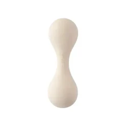 Mushie - Brinquedo de chocalho de bebê de silicone que muda de areia