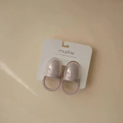 Mushie - Chupeta alimentadora de alimentos e frutas frescas para bebê de silicone 2Pk, lilás macio