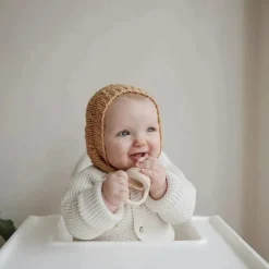 Mushie - Chupeta alimentadora de alimentos e frutas frescas para bebê de silicone 2Pk, lilás macio