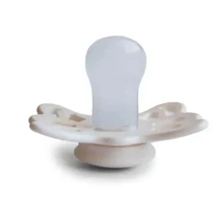 Mushie - Chupeta Anatômica de Silicone Borboleta Creme/Sálvia 2Pk, 0/6M
