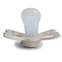 Mushie - Chupeta Anatômica de Silicone Borboleta Creme/Blush 2Pk, 6/18M