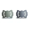 Mushie - chupeta de silicone simétrica 2Pk Sage/Great Grey Lucky, 0/6M