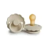 Mushie - Chupeta de silicone Frigg Daisy, creme, 0/6 meses