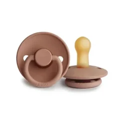 Mushie - Chupeta Frigg Natural Rubber Gold Rose Gold