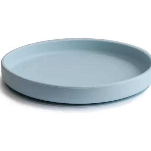 Mushie - Classic Silicone Suction Plate, Powder Blue