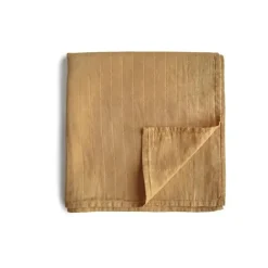 Mushie - Cobertor de musselina - Amarelo Outono
